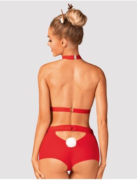 Новогодний ролевой костюм Obsessive MS REINDY, Цвет: красный, Размеры: XS/S, изображение 2