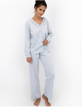 Хлопковая пижама с брюками Sensis LUCILLE, Цвет: голубой, Размеры: M, изображение 4