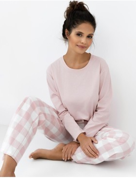 Пижама с фланеневыми брюками Sensis SAYLOR, Цвет: розовый, Размеры: M