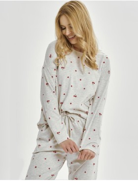 Женская хлопковая пижама Taro 3430 ADELE, Цвет: светло-серый, Размеры: S