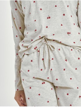 Женская хлопковая пижама Taro 3430 ADELE, Цвет: светло-серый, Размеры: S, изображение 3