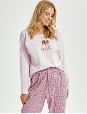 Женская пижама с брюками Taro 3434 ELISA, Цвет: розовый, Размеры: S