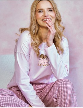 Женская пижама с брюками Taro 3434 ELISA, Цвет: розовый, Размеры: S, изображение 3