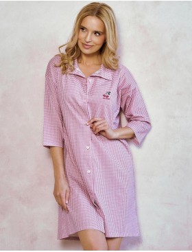 Рубашка-халат из хлопка Taro 3436 JOLIE, Цвет: розовый, Размеры: S