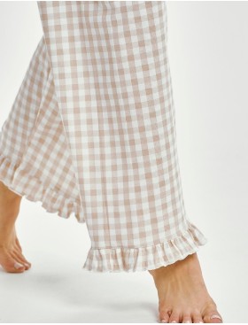 Женская пижама из хлопка Taro 3438 VERA, Цвет: светло-бежевый, Размеры: S, изображение 3