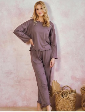 Домашний комплект Taro 3439 ZOYA, Цвет: какао, Размеры: S, изображение 2