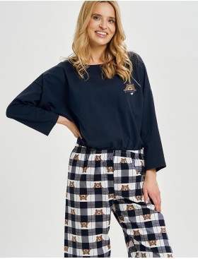 Пижама женская со штанами Taro 3441 ASTRID, Цвет: тёмно-синий, Размеры: S
