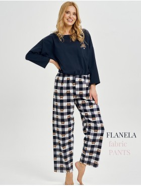 Пижама женская со штанами Taro 3441 ASTRID, Цвет: тёмно-синий, Размеры: S, изображение 3