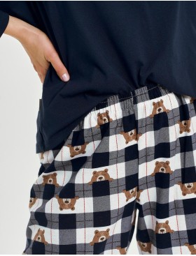 Пижама женская со штанами Taro 3441 ASTRID, Цвет: тёмно-синий, Размеры: S, изображение 4