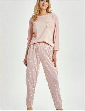 Хлопковая пижама с брюками Taro 3442/3468 NORI, Цвет: розовый, Размеры: M, изображение 2