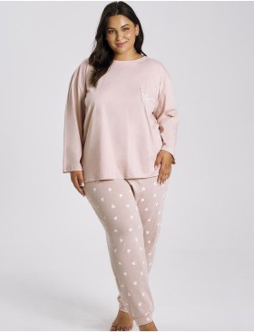 Хлопковая пижама с брюками Taro 3442/3468 NORI, Цвет: розовый, Размеры: M, изображение 3