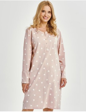 Хлопковая сорочка Taro 3443/3469 NORI, Цвет: розовый, Размеры: M