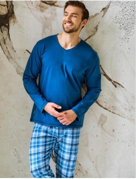 Пижама мужская Taro 3475/3476/3477 MARK джинс, Цвет: джинс, Размеры: 3XL