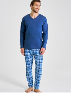 Пижама мужская Taro 3475/3476/3477 MARK джинс, Цвет: джинс, Размеры: 3XL, изображение 2