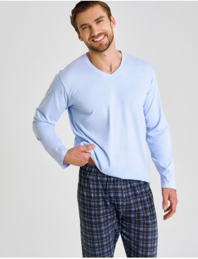 Пижама мужская Taro 3475/3476/3477 MARK голубой, Цвет: голубой, Размеры: 3XL