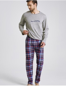 Пижама мужская со штанами Taro 3478 FRANCO, Цвет: меланж, Размеры: L, изображение 2