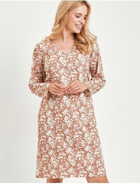 Сорочка с длинными рукавами Taro 3480 GRACE, Цвет: бежевый, Размеры: M