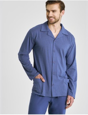 Пижама мужская Taro 3483/3484/3485 DEREK, Цвет: джинс, Размеры: 3XL