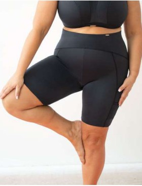 Короткие леггинсы Kris Line ACTIVE leggings bikers, Цвет: черный, Размеры: 2XL