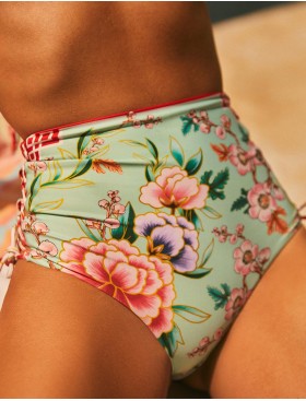 Высокие плавки на завязках Agua Bendita 13159 HOPE KORIN, Цвет: мята, Размеры: L