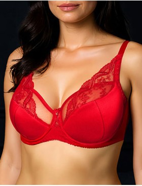 Бюстгальтер полупоролон Albina L CAROLINA 6050 красный, Цвет: красный, Размеры: 85D