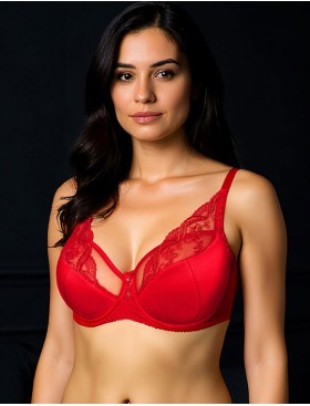 Бюстгальтер полупоролон Albina L CAROLINA 6050 красный, Цвет: красный, Размеры: 85D, изображение 3