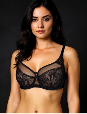 Бюстгальтер с мягкой чашкой Albina L IRIS 7052 чёрный, Цвет: черный, Размеры: 75C, изображение 3
