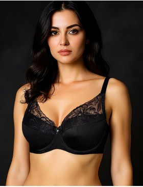 Бюстгальтер на поролоне Albina L IRIS 8084 чёрный, Цвет: черный, Размеры: 75D, изображение 3