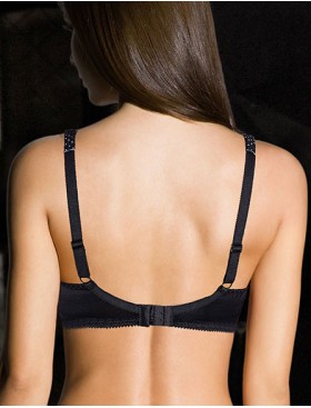 Мягкий бюстгальтер в горошек Albina L SCARLETTE 7008 черный, Цвет: черный, Размеры: 85F, изображение 2