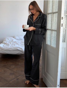 Пижама женская с брюками Aruelle CASEY, Цвет: графит, Размеры: S, изображение 4