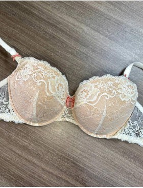 Бюстгальтер балконет пуш-ап Alles DAPHNE P-UP (75F), Цвет: экрю-бежевый, Размеры: 75F, изображение 3