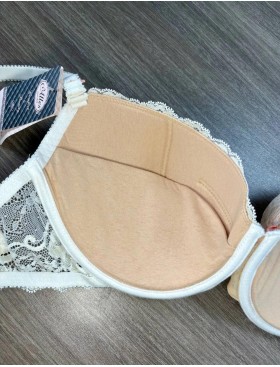 Бюстгальтер балконет пуш-ап Alles DAPHNE P-UP (75F), Цвет: экрю-бежевый, Размеры: 75F, изображение 5