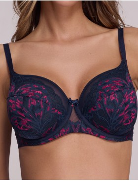 Бюстгальтер полупоролон Ava SENSATION 2182 PU navy blue, Цвет: темно-синий, Размеры: 70G