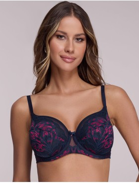 Бюстгальтер полупоролон Ava SENSATION 2182 PU navy blue, Цвет: темно-синий, Размеры: 70G, изображение 5