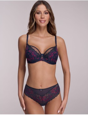 Трусы слипы Ava SENSATION 2183 figi navy blue, Цвет: темно-синий, Размеры: L, изображение 4