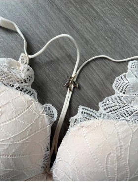 Бюстгальтер со съемным пуш-ап Esotiq 41742 OATH экрю, Цвет: экрю, Размеры: 70E, изображение 4