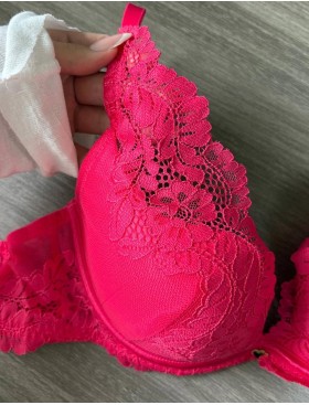 Кружевной бюстгальтер пуш-ап Esotiq 42354 SWEETHEART малиновый, Цвет: малиновый, Размеры: 65G, изображение 3