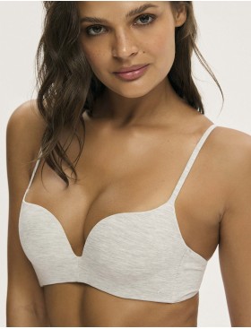 Гладкий бюстгальтер пуш-ап Esotiq COMFIE 43661 светло-серый, Цвет: светло-серый, Размеры: 75D, изображение 3