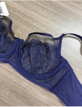 Бюстгальтер мягкий Fluide SHINE 7050 темно-синий, Цвет: темно-синий, Размеры: 75E, изображение 6