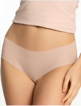 Бесшовные трусы слипы Julimex COTTON MOOD CLASSIC бежевый, Цвет: бежевый, Размеры: S