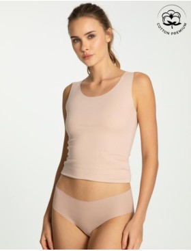 Бесшовные трусы слипы Julimex COTTON MOOD CLASSIC бежевый, Цвет: бежевый, Размеры: S, изображение 3