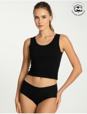 Бесшовные трусы слипы Julimex COTTON MOOD MAXI чёрный, Цвет: чёрный, Размеры: S, изображение 3