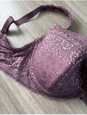 Кружевной бюстгальтер на поролоне Lina A 6086 крокус, Цвет: крокус, Размеры: 80C, изображение 4