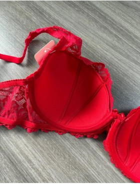 Бюстгальтер балконет тюльпан MAT CARMELA 053-22 красный, Цвет: красный, Размеры: 80E, изображение 5