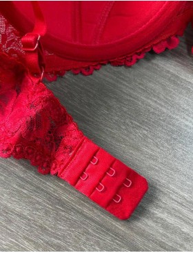 Бюстгальтер балконет тюльпан MAT CARMELA 053-22 красный, Цвет: красный, Размеры: 80E, изображение 7