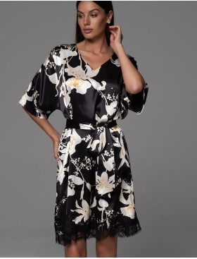 Туника из натурального шёлка Mia-Amore ARABEL 4357, Цвет: черный, Размеры: 2XL/3XL, изображение 3