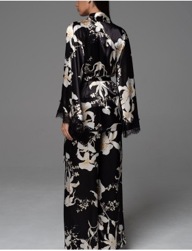 Комплект-тройка из натурального шёлка Mia-Amore ARABEL 4776, Цвет: черный, Размеры: 2XL, изображение 4