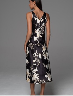 Шёлковая сорочка с рельефами Mia-Amore ARABEL 4778, Цвет: черный, Размеры: 3XL, изображение 2