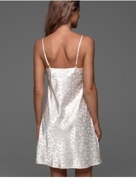 Короткая жаккардовая сорочка Mia-Amore LEONA 2230 молочный, Цвет: молочный, Размеры: 2XL, изображение 2