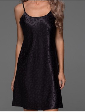 Короткая жаккардовая сорочка Mia-Amore LEONA 2230 чёрный, Цвет: черный, Размеры: 2XL, изображение 4